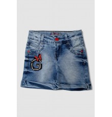 Шорты джинсовые для девочек, цвет синий, 247R1003