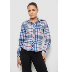 Сорочка жіноча в смужку, колір джинс, 230R064-2