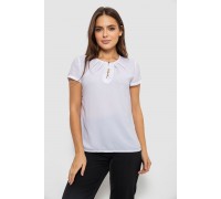 Блуза однотонная, цвет белый, 230R112