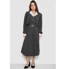 Костюм жіночий класичний у горох, колір чорно-білий, 167R3001