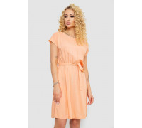 Платье однотонное, цвет персиковый, 214R0225