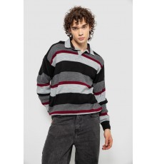 Свитер-обманка мужской, цвет серо-черный, 161R901-2