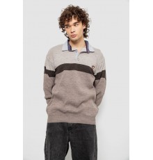 Свитер-обманка мужской, цвет мокко, 161R913