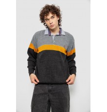 Свитер-обманка мужской, цвет серый, 161R913