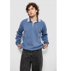 Свитер-обманка мужской, цвет джинс, 161R924