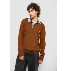 Свитер-обманка мужской, цвет коричневый, 161R924
