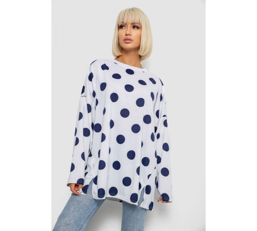 Світшот жіночий в горох, колір молочний, 257R332-1