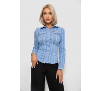 Сорочка класична в смужку, колір блакитний, 230R646-1