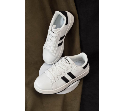 Кеды женские, цвет бело-черный, 248RJH100-9