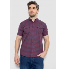 Рубашка мужская в клетку, цвет джинс, 186R6918-10