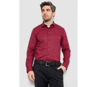 Рубашка мужская с принтом, цвет бордовый, 186R2020