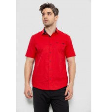 Мужская рубашка с принтом, цвет красный, 186R7010