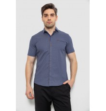 Чоловіча сорочка з принтом, колір синій, 186R7022