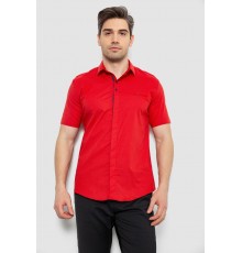 Чоловіча сорочка з принтом, колір червоний, 186R7130 Чоловіча сорочка з принтом, колір червоний, 186R7130