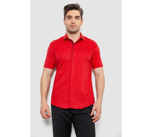 Мужская рубашка с принтом, цвет красный, 186R7130