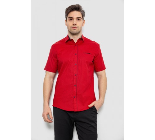 Рубашка мужская с принтом, цвет красный, 186R7302