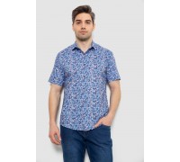 Рубашка мужская с принтом, цвет синий, 186R7341