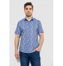 Рубашка мужская с принтом, цвет синий, 186R7341