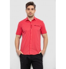 Мужская рубашка с принтом, цвет коралловый, 186R7535