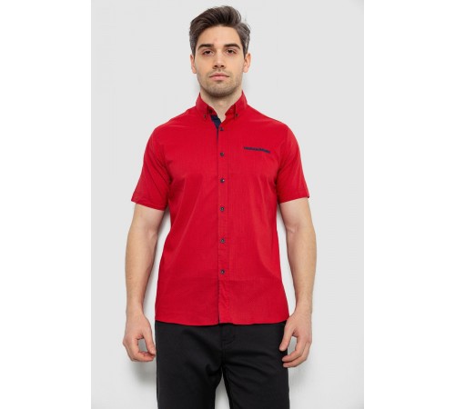 Рубашка мужская с принтом, цвет красный, 186RKB103