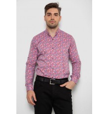 Рубашка мужская c длинным рукавом, цвет пудровый, 214R2699-1