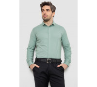 Рубашка мужская однотонная, цвет оливковый, 186R2100
