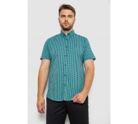 Рубашка мужская в клеточку, цвет зеленый, 214R4564-1