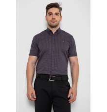 Рубашка мужская с принтом, цвет темно-синий, 214R4564-4