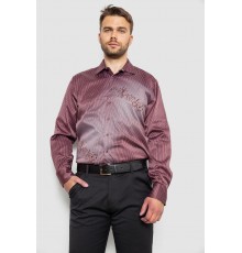 Рубашка мужская с принтом, цвет бордовый, 214R5829