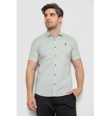 Рубашка мужская с коротким рукавом, цвет оливковый, 214R6917-13