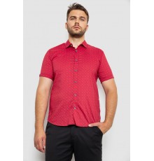 Рубашка мужская с принтом, цвет бордовый, 214R6917-6