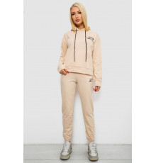 Спортивный костюм женский двухнитка, цвет бежевый, 214R1419-005
