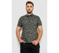 Рубашка мужская с принтом, цвет хаки, 214R6917-9