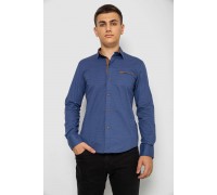 Рубашка мужская с принтом, цвет синий, 214R7015