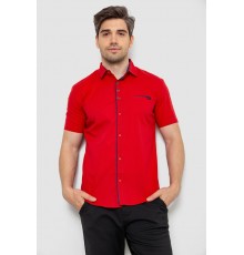 Сорочка чоловіча з принтом, колір червоний, 214R7016