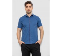 Рубашка мужская c принтом, цвет джинс, 214R7026