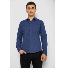 Рубашка мужская с принтом, цвет джинс, 214R7045