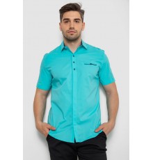 Сорочка чоловіча, колір бірюзовий, 214R7114-2