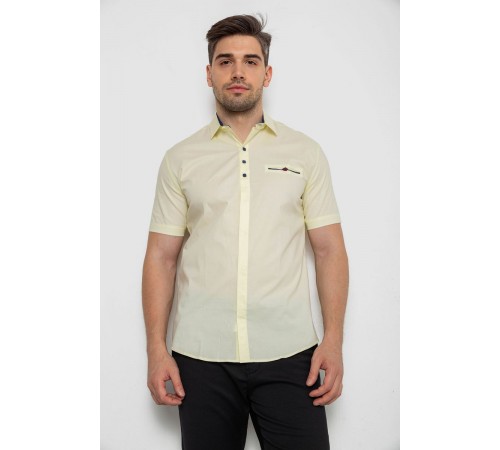Рубашка мужская ., цвет желтый, 214R7114-2