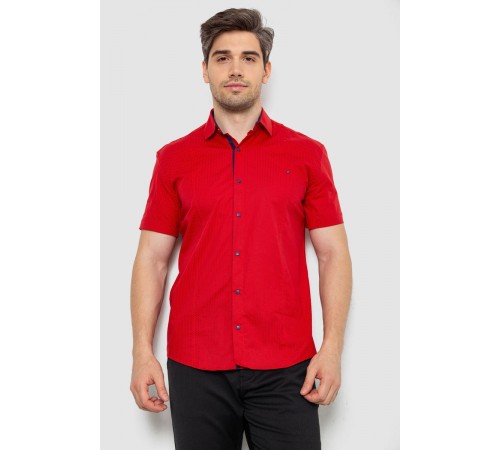 Рубашка мужская с принтом, цвет красный, 214R7129