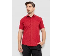 Рубашка мужская с принтом, цвет бордовый, 214R7339