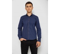 Рубашка мужская с принтом, цвет темно-синий, 214R7543-5