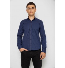 Рубашка мужская с принтом, цвет темно-синий, 214R7543-5