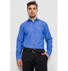 Рубашка мужская с длинным рукавом, цвет электрик, 214R838