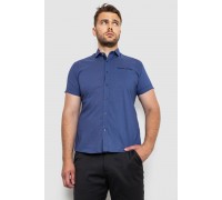 Рубашка мужская с принтом, цвет синий, 214RK103