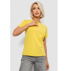 Футболка жіноча однотонна, колір гірчичний, 204R3333