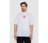 Футболка мужская с принтом, цвет белый, 244R7024