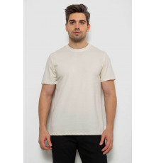 Футболка мужская однотонная, цвет кремовый, 238R155