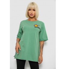Футболка жіноча з принтом, колір оливковий, 244R1031-5