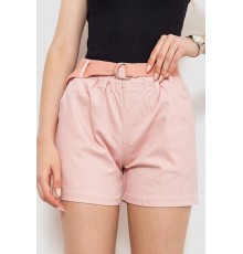 Шорти жіночі з ременем, колір пудровий, 214R639